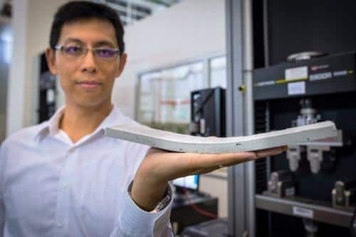 Thử nghiệm thành công bê tông uốn cong có độ bền vững cao