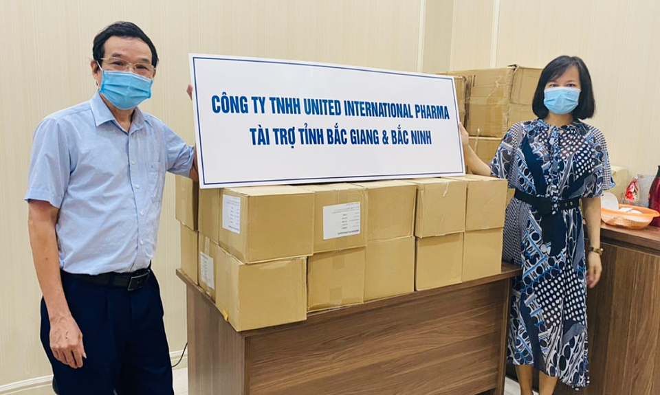 United International Pharma tiếp sức Bắc Ninh, Bắc Giang chống Covid-19